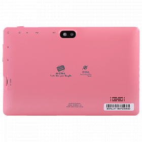 BSNL A-1, Tablet 7 inch, Android 4.4.2, 16GB, 2GB DDR3, Wi-Fi, Quad Core, Dual Camera, Pink
